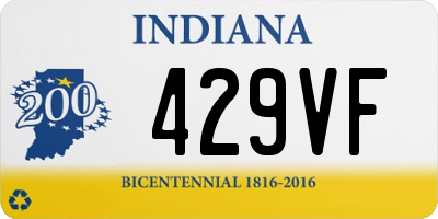 IN license plate 429VF