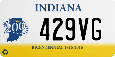 IN license plate 429VG