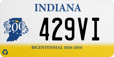 IN license plate 429VI