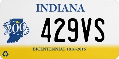 IN license plate 429VS