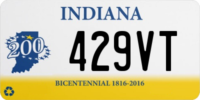 IN license plate 429VT