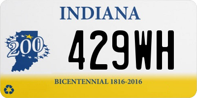 IN license plate 429WH