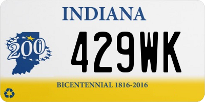 IN license plate 429WK