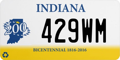IN license plate 429WM