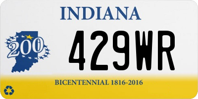 IN license plate 429WR