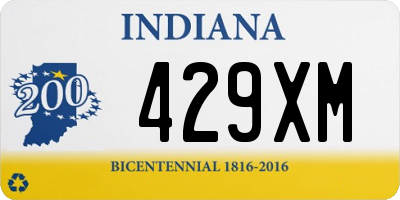 IN license plate 429XM