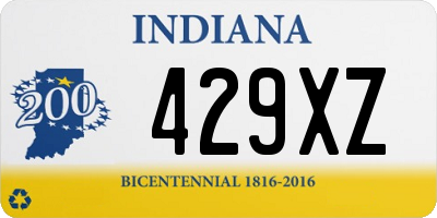 IN license plate 429XZ