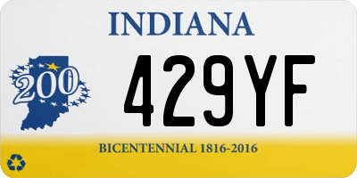 IN license plate 429YF