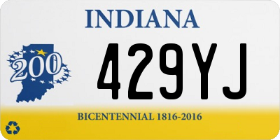 IN license plate 429YJ