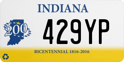 IN license plate 429YP