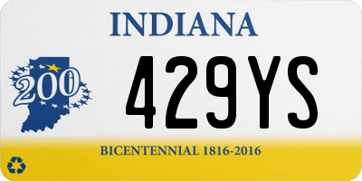 IN license plate 429YS