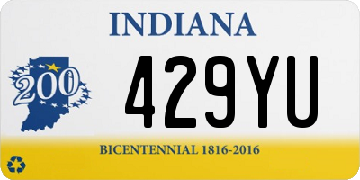 IN license plate 429YU