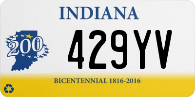 IN license plate 429YV