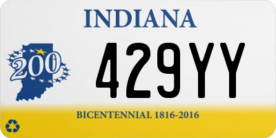 IN license plate 429YY