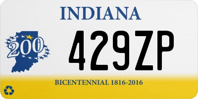 IN license plate 429ZP