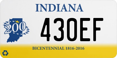 IN license plate 430EF