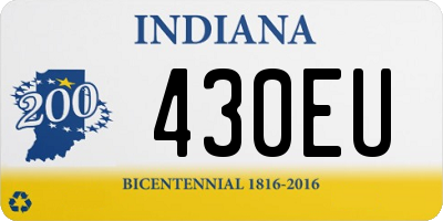 IN license plate 430EU