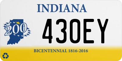 IN license plate 430EY