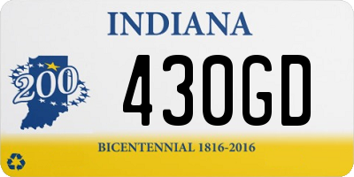 IN license plate 430GD