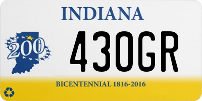 IN license plate 430GR