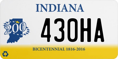 IN license plate 430HA