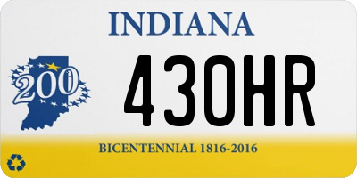 IN license plate 430HR