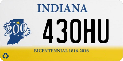 IN license plate 430HU