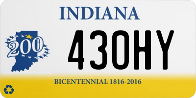 IN license plate 430HY