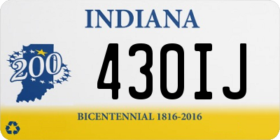 IN license plate 430IJ