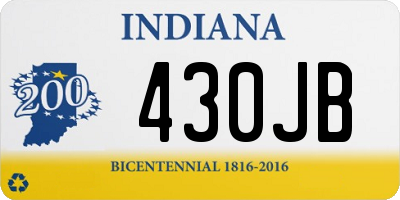 IN license plate 430JB