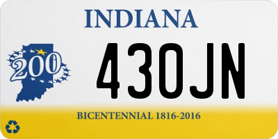 IN license plate 430JN