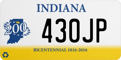 IN license plate 430JP