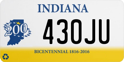IN license plate 430JU