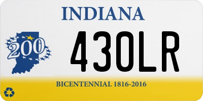 IN license plate 430LR