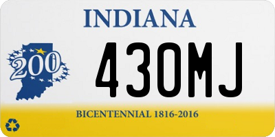 IN license plate 430MJ