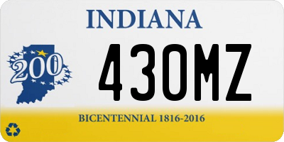 IN license plate 430MZ