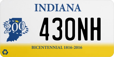 IN license plate 430NH