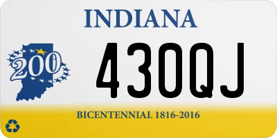 IN license plate 430QJ