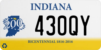 IN license plate 430QY