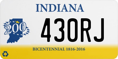 IN license plate 430RJ