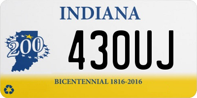 IN license plate 430UJ