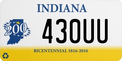 IN license plate 430UU