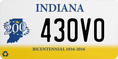 IN license plate 430VO