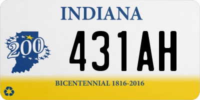 IN license plate 431AH