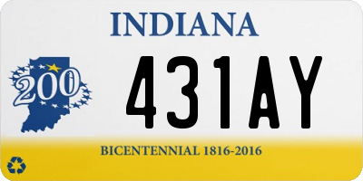 IN license plate 431AY