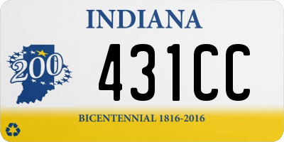 IN license plate 431CC