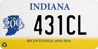 IN license plate 431CL