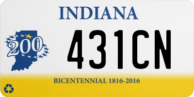 IN license plate 431CN