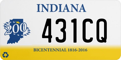 IN license plate 431CQ