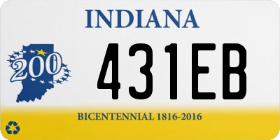 IN license plate 431EB